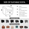 Krzesło obejmują kwiatowy pojedyncza sofa Couch Couch Cover Elastic Sretch Coffee wanna fotela Foteka Ochracka do mycia meble rozciągnięcia