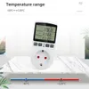 Timer Socket Thermostat Digital Temperatur Controller EU Plug Outlet med Timer Switch uppvärmning AC 110V ~ 230V