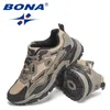 Buty swobodne projektanci Bona Running Men Sneaker Sport Man Light Anti-Skid Walking Jogging Footwear Mansculino