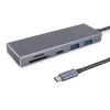 USB-Hubs Hub 5-in-1-Adapter 3.0-Kartenleser auf USB3.1-Dockingstation Dock Drop-Lieferung Computer Netzwerk Computerzubehör Otqbk