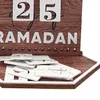Decorazione per feste Ramadan Calendario dell'Avvento Po Oggetti di scena Decorazioni per la tavola artistica Eid Mubarak per libreria per la casa in fattoria