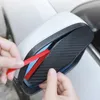 2PCS Auto Rückspiegel Regen Augenbraue Visier Carbon Faser Auto Rück Seite Schnee Sonnenblende Regen Abdeckung Auto Spiegel zubehör