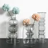 1PC Glass wazon wystrój pokoju domowego wystrój ślubny Hydroponiczny garnek kwiatowy butelka do podwójnego szklanego pojemnika