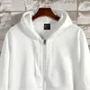 Sweat à capuche à manches longues pour hommes et femmes, veste monochromatique avec fermeture éclair, vêtements décontractés, vente automne/hiver 2024