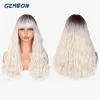 Wigs Long curly Hair Wavy Pink Wig Female High Temperature Resistant Synthetic Fiber Wig Cosplay Lolita Gembon Hair