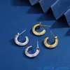 Boucles d'oreilles annulaires pour femmes avec des femmes Tiffancy Earring Vering Vering High Edition 1to1.