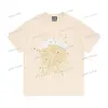 デザイナーの男性の恐怖TシャツピンクSp5der 555555 Mans women kith quality foaming printing spider webパターンtshirtファッションy2kトップエッセンシャルスイート102