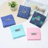 Storage Bags Folding Shopping Bag Square Small Portable Carrying Oxford Cloth Printing Household Grocery