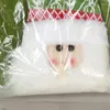 Chair Covers Christmas Back Cover Cartoon Santa Snowman Slipcovers Protector For Dining Room Kitchen Decor