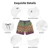 Shorts Masculinos Personalizados Homens Quick Dry Beachwear Boardshorts Bohemian Geometric Swim Trunks Ternos de Banho