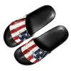 Terlik Belidome Lüks Tasarımcı Amerikan Bayrak Desen Sandalet Moda Ev Yetişkin Konforlu Konforlu Anti-Slip Serin Plaj Slaytları Hediye