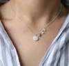 Pendant Necklaces Collares Sale Maxi Necklace Collier 2024 New 925 Sterling United In Love Zirconia Disco Charm Women Thin Chain Choker Necklace Q240402