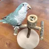 Andra fågelförsörjningar papegoja stativträningsleksak med matningskoppar lätt bur 6xde