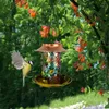 Other Bird Supplies Solar Feeder LED Lamp Hanging Outdoor IP55 Waterproof Bronze Metal Tray Outside/Garden Decoration