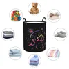 Laundry Bags Man Of The Stars Circular Hamper Storage Basket With Two Handles Living Rooms Toys