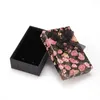 24pcs Cardboard Jewelry Gift Boxes Floral Pattern Bowknot Display Packaging Storage Case Organizer for Necklace Ring Earring Box 240327