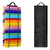 Sacos de armazenamento 48Grid Holder Pendurado Saco Rolls Rack Craft Vinyls Organizador Bolso Montagem na Parede Atrás da Sala da Porta