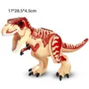 الكتل الجوراسي دينو العالم ديناصورات كبيرة من الطوب لبنات بناء Velociraptor T-Rex Triceratops Indominus Rex Toys for Kids 240401