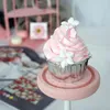 Decoratieve bloemen Simulatie Cream Cup Cake Mooie Pography Props Raamdecoratie Bloem