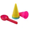 Spela Water Sand Fun Toyandona House Beach Ice Cream Cone Scoop Set (Random Color 5st/Pack) 2 Paket till salu barnleksaker lek med 240403