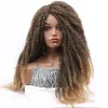 Perruques Marley Braid Hair Wig 18 pouces synthétiques dreadlock marley tressided perruques afro afro moelleux coiffure naturelle naturelle pour femmes