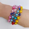 Bracelets de charme 2023 Nouveau Bling Colorf Perle Ins Boho Noir Blanc Cristal Acrylique Charmes Mode Bohemin Bijoux Cadeaux Pour Femmes Dames Dh2LA