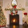 Dekorative kwiaty drzwi zimowe 2024 Świąteczne wieniec przednie domek dekoracyjny i wieńce wieńcowe wystrój szalika płaszcza
