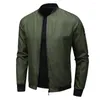 Vestes pour hommes hommes automne printemps manteau col montant manches longues poches couleur unie cardigan fermeture à glissière douce veste respirante décontractée