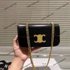 Üst Tasarımcı Çantaları Yeni Çanta Yüksek Sona Doku Alt-Koltuk Çantası Tek Omuz Crossbody Çanta Orijinal Deri Çantalar Zincir Kadınlar İçin Küçük Kare