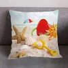 Pillow Mediterranean Beach Style Starfish Shell Cover Home Bedroom El Car Decoration Soft And Comfortable ..