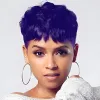 Wigs BeiSDWig Synthetic Short Pixie Cut Wigs for Black/White Women Natural Wavy Hair Wig with Bangs Short Haircuts for Women
