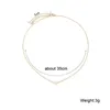 Pendant Necklaces New Minimalist Clavicle Necklaces for Women Tiny Heart LOVE Necklaces Dainty Fashion Jewelry Beach Summer Collares Bijoux 240330