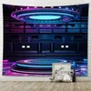 Tapisseries Tapestry Wall Decor Sci-Fi Space Series som hänger på bakgrundduken