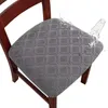 Housses de chaise imperméable à l'eau, housse de siège de salle à manger, en Spandex, 8 couleurs unies, coussin élastique amovible et lavable pour la maison