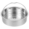 Double Boilers Steamer Rack Food Basket Dumpling For Pots Handheld Household Stainless Steel Cookware