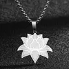 Colliers pendants Collier de fleur de lotus de yoga élégant Cent