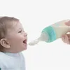 Toddler Silicone Squeeze Feeding Spoon Baby Training Feeder born Feeding Bottle Food Supplement Kids Baby Gadgets Utensils 240319