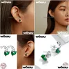 Boucles d'oreilles Wostu réel 925 Sterling Sier femmes Lily Valley oreille boucle de mode pour dame fille bijoux fête de mariage livraison directe oreille Dhdpb