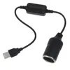 USB 5 V bis 12 V Adapter USB Männlich bis 12 V Autor Zigarette Leichter Sockel Frauenversorgungswandler Kabelausgang 12V 10W