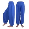 Pantalons pour femmes Femmes Yoga Solidcolor Lâche Long Soft Belly Dance Boho Sports Pantalons larges Respirant Femme Harem pour