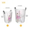 Laundry Bags Foldable Basket For Dirty Clothes Ballerina Dancing On Eiffel Tower Storage Hamper Kids Baby Home Organizer