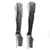 Dance Shoes 23CM/9inches PU Upper Modern Sexy Nightclub Pole High Heel Platform Women's Over-the-Knee Boots 087