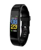 115Plus Bracelet fréquence cardiaque pression artérielle bande intelligente Fitness Tracker Bracelet intelligent pour Fitbits montre bracelets220Z4367992
