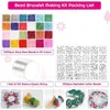 Charm Bracelets Bracelet Beads Jewelry Bead Making 3000 4Mm Pony Seed 1200 Letter Friendship And