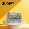 JioMay Design Fashion Rhinestone Purse Luxury Designer Handväskor Eleganta och mångsidiga plånböcker för kvinnor Evening Clutch Bag 240402