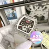 heren mechanica luxe horloge heren automatisch mechanisch horloge persoonlijkheid mode transparant kristal holle tape tij wijnvat s