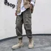 Pantaloni da uomo N Retro High Street Cargo Pantaloni a gamba dritta Tendenza moda Instagram