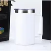 NEW 2024 24OZ Print Coffee Mug with Handle Custom Double Wall Stainless Steel Vacuum Flask Cup Stainless Steel Water Bottle