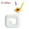 Vase Vilead Geometric Ceramic Vase Vase Triangle Square Pampas Grass Ardance White Modern Living Room Table Teab