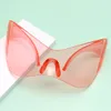 Marca designer óculos de sol feminino moda masculina oversized uma peça ao ar livre para óculos futurista y2k óculos de sol preto tons feminino espelho